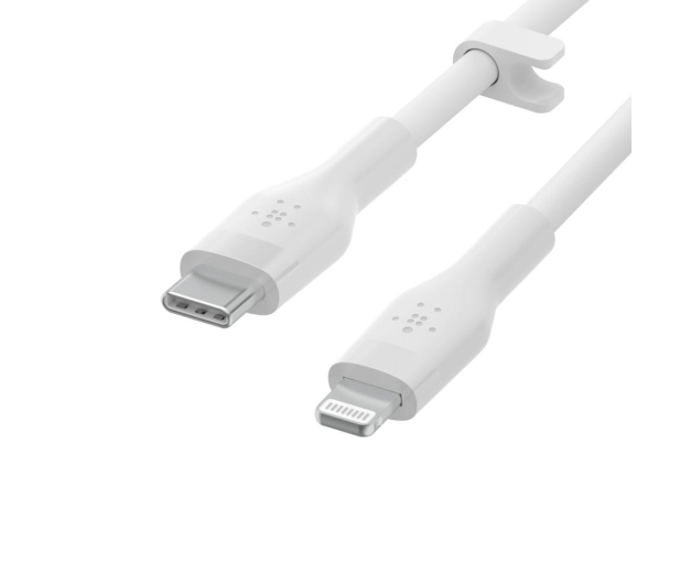 BELKIN USB-C - Lightning Silicone 3m White CAA009BT3MWH - 732950 - zdjęcie 3